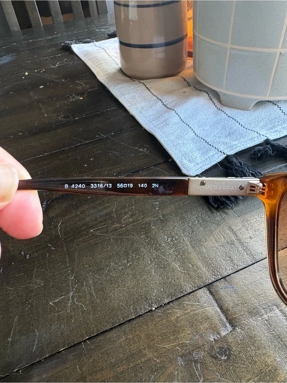 RARE Burberry Womens Pilot Sunglasses Havana Brown Gradient